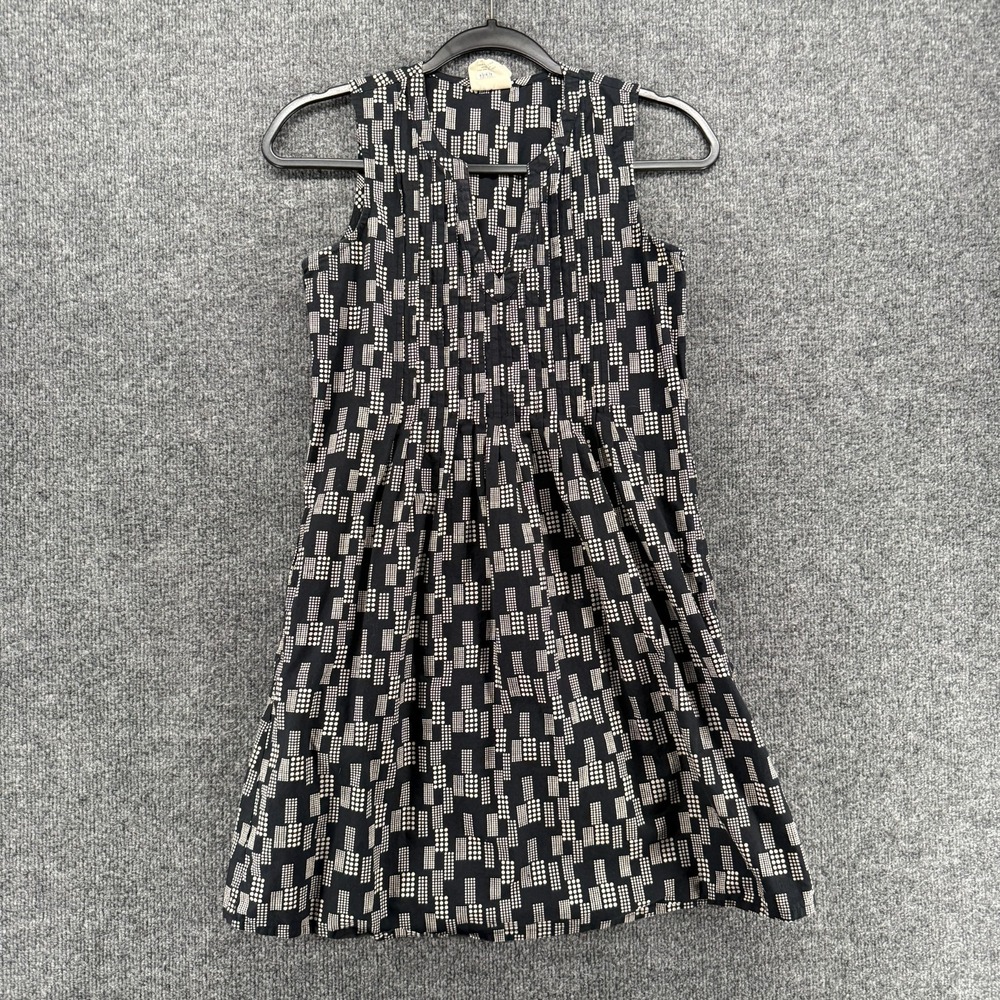 Mata Traders Dress Womens XS Black Abstract A-Line Sleeveless Casual Classy